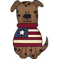 Americana Craft Pattern - Dog